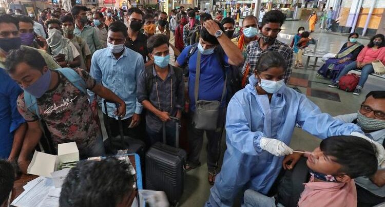 India’s coronavirus cases peak over 12 million for first time