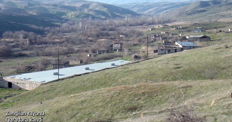 Azerbaijan shows footage from Zangilan’s Garadere village (VIDEO)