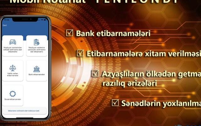 Ədliyyə Nazirliyi tərəfindən yeni mobil xidmətlər istifadəyə verilib