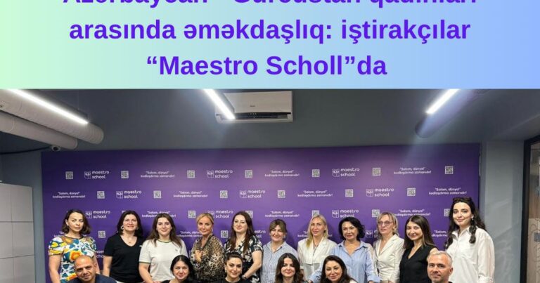 Azərbaycandan və Gürcüstandan olan xanım sahibkarlar “Maestro School”u ziyarət ediblər – FOTOLAR